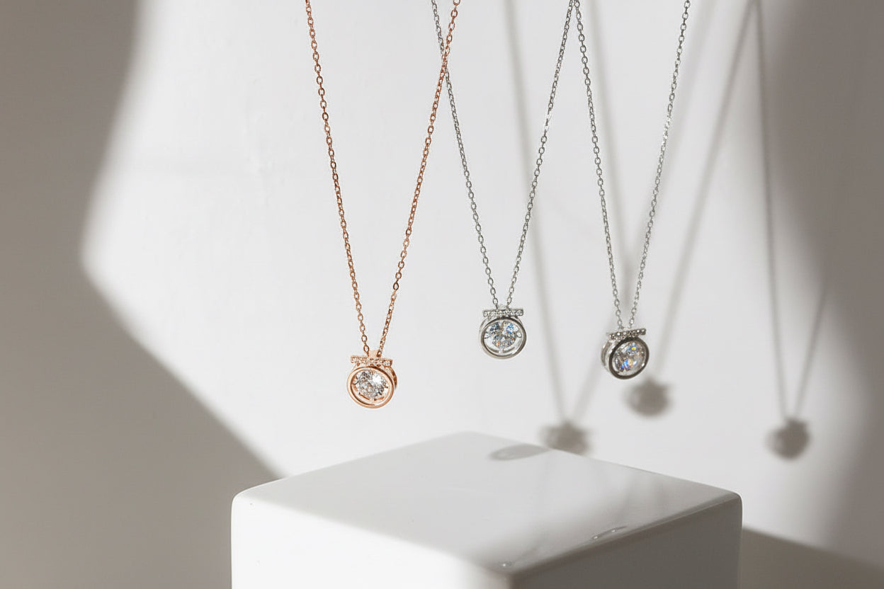 S925 Sterling Silver Beating Heart Necklace