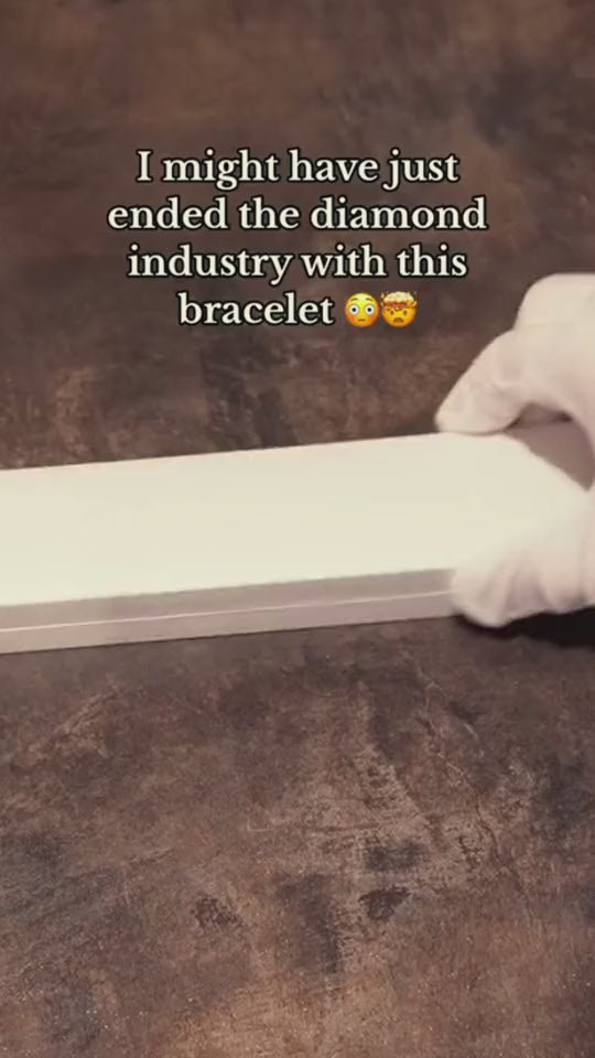 “Buy Iced Out Hip Hop Bracelet: Single Row Rhinestone Tennis Charm & Zirconia Link Chain”